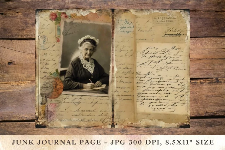 Printable Junk Journal Pages grandma 7