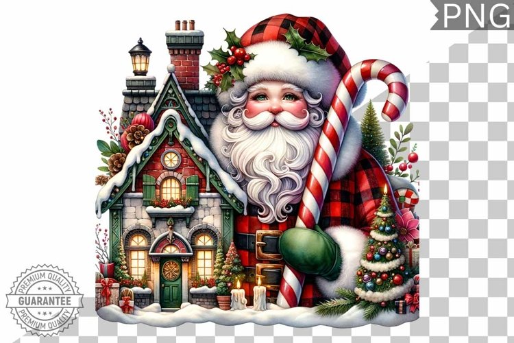 Christmas Santa Sublimation - Clipart PNG Design