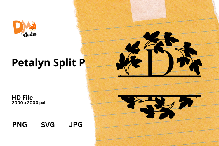 Floral Monogram Letter Svg Image 14