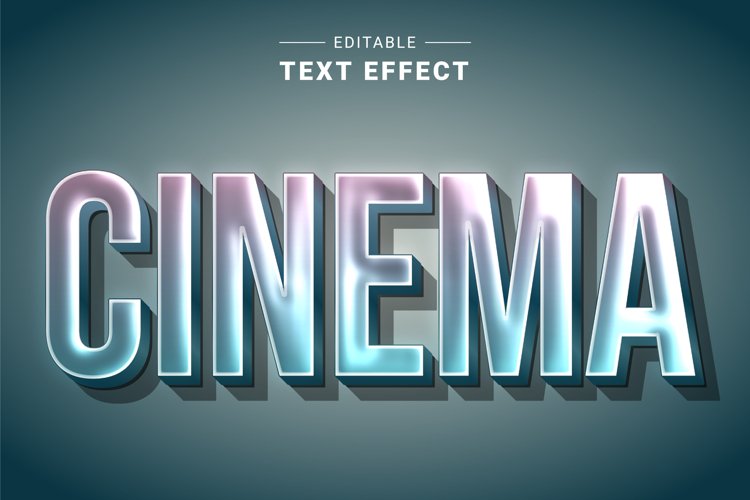 Editable Text Effect for Illustrator. Vector Graphic styles