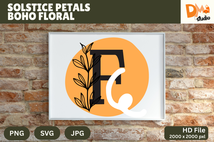 Floral Monogram Letter Svg Image 17