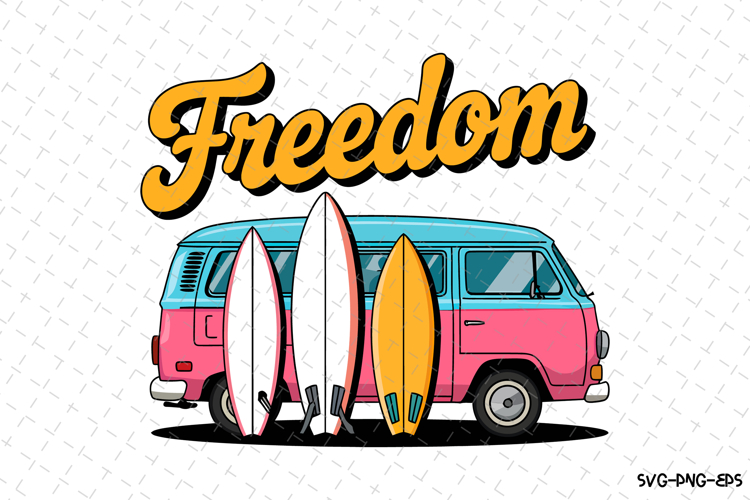 Freedom SVG Design | Summer | SVG Cut files
