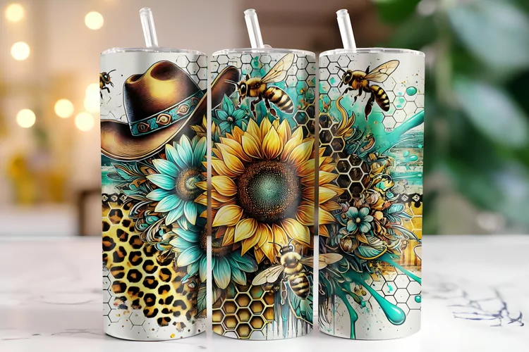 Sunflower Tumbler Wrap | Sublimation | Tumblers