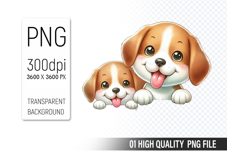 Funny Baby Dog Clipart PNG, Sublimation Dog Design