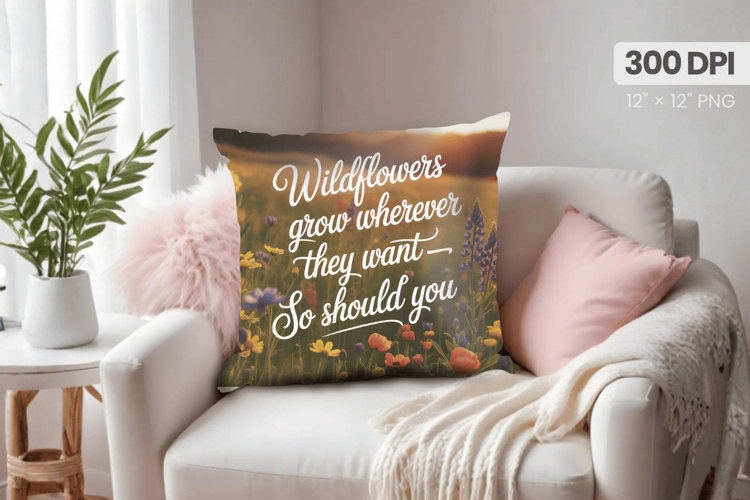 Inspirational Quotes Pillow PNG Motivational PNG Sublimation