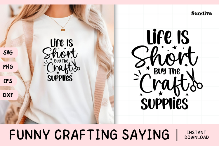 Funny Crafting Quote SVG For Crafter | Craft Supplies