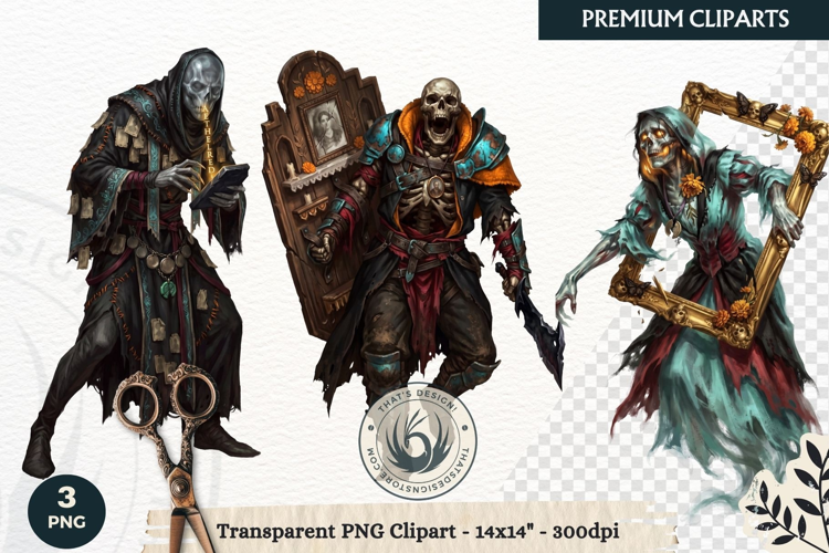 The Marigold Veil Day of the Dead Fantasy RPG Clipart