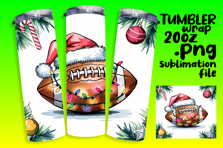 SLEEK 20oz PNG Tumbler Artwork , Holiday