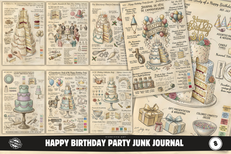 Happy Birthday Party Junk Journal