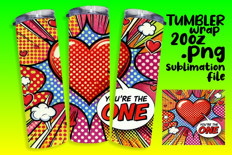 ELEGANT PNG for 20oz Tumbler , 3D Heart