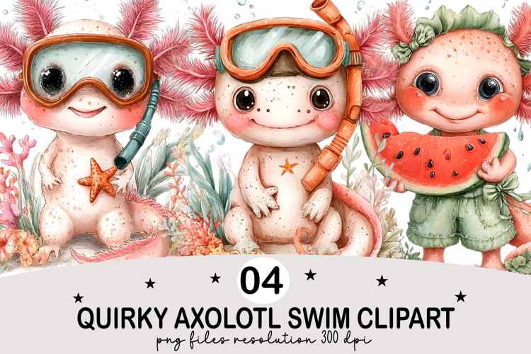 Cute Axolotl Clipart Image 18
