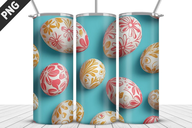 Easter Sublimation| Bunny Tumbler Wrap| Easter Tumbler Wrap example image 1