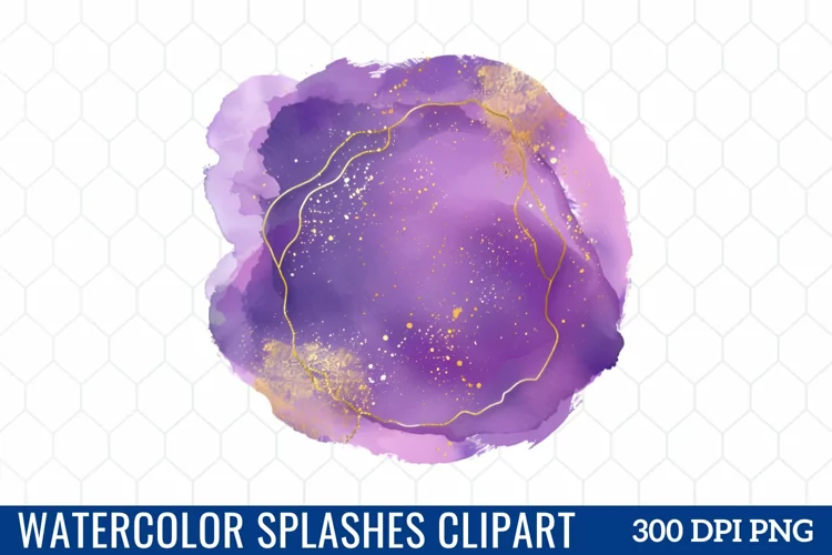 Watercolor Splashes Clipart