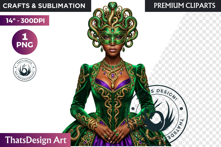 Mardi Gras Carnival Masquerade Clipart PNG scrapbooking