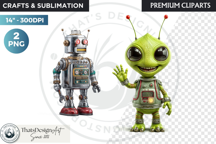 Cute Space Astronaut Clipart, Retro Space Adventure PNG