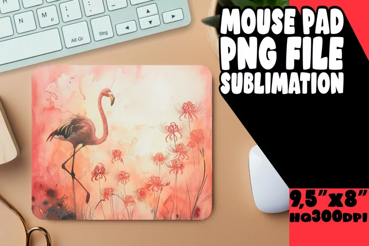 Sunny Side Up Flamingo Mouse Mats