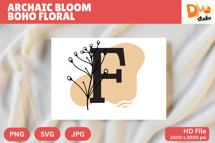 Floral Letter Svg Image 17