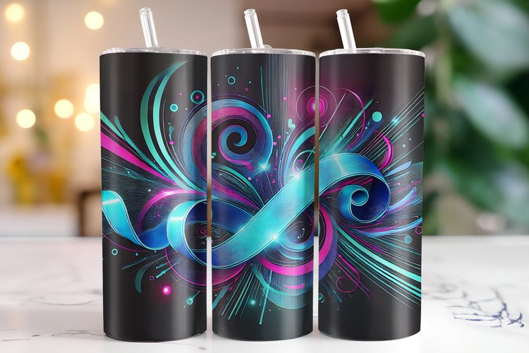 Abstract Tumbler Wrap | Sublimation | Tumblers example image 1