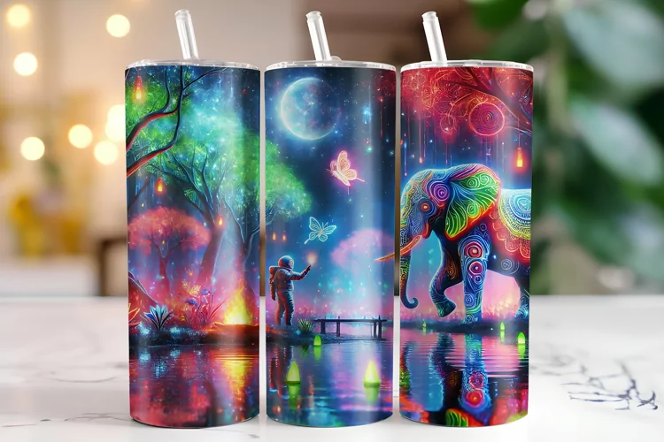 Elephant Tumbler Wrap | Sublimation | Tumblers