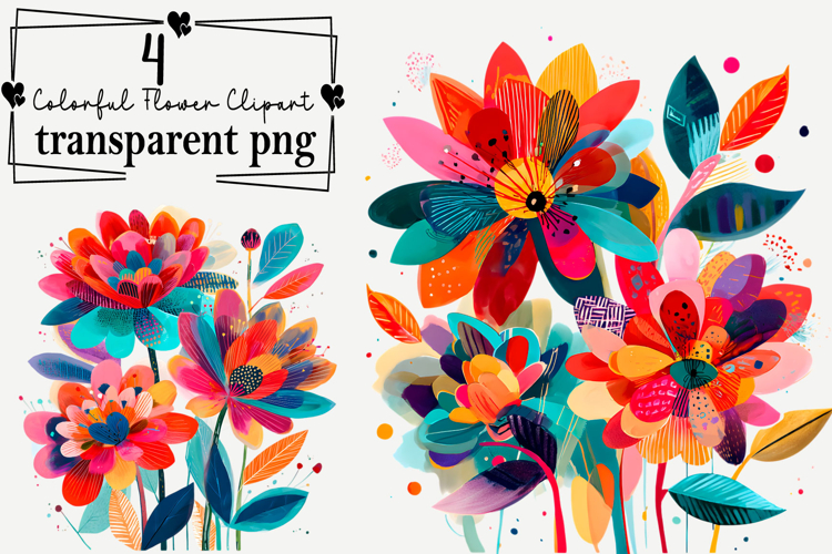 Watercolor Flower Clipart Image 4