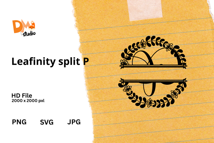 Floral Monogram Letter Svg Image 4