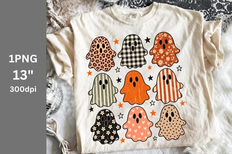 Fall PNG, Halloween PNG, Ghosts PNG example image 1