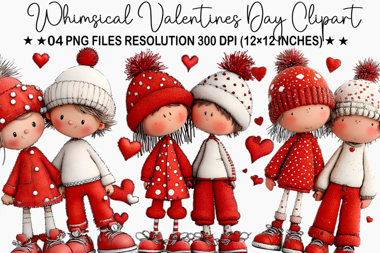 Whimsical Valentines Day Clipart