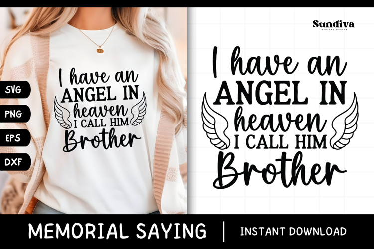 Heartfelt Memorial Quote SVG | I Call Him Brother