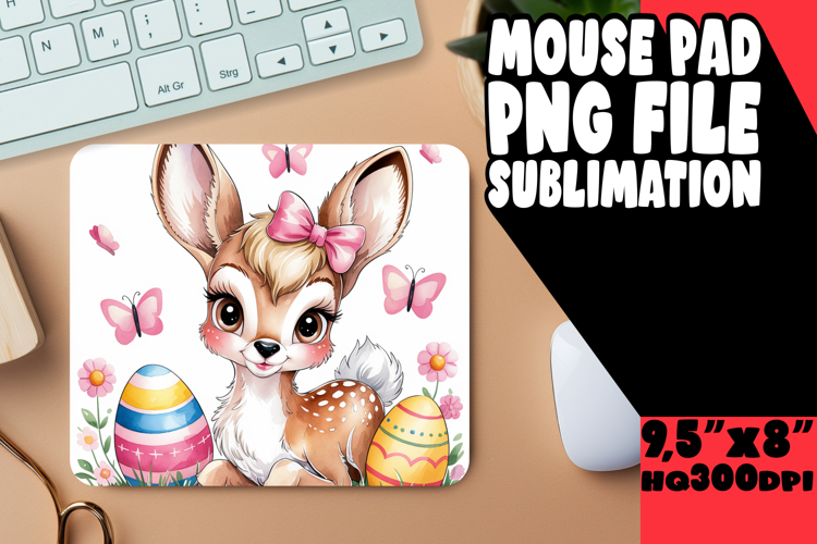 Enchanted Mouse Mat Sublimation, Cute Easter