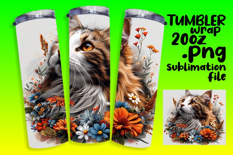 Charming Funny Feline Sublimation Tumbler - 20oz