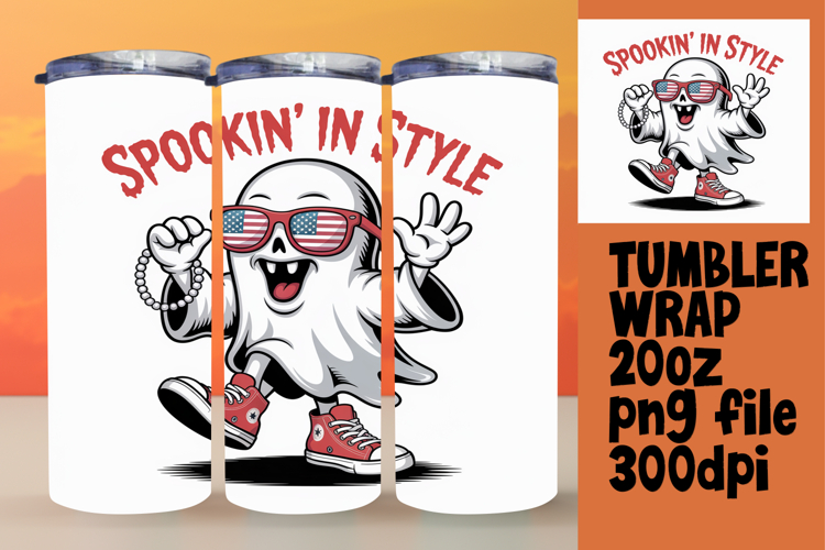 Stylish 20oz Tumbler Design , Funny Ghost