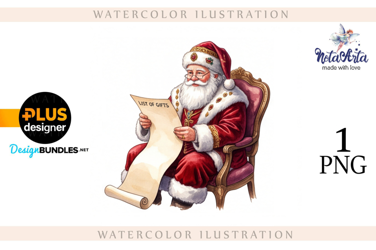 Christmas Santa in Elegant Attire