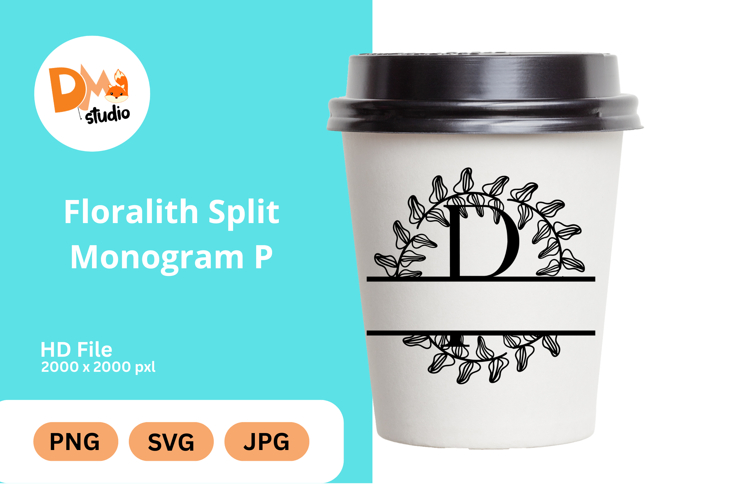 Floral Monogram Letter Svg Image 12