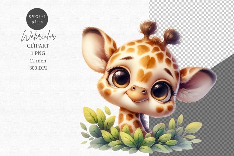 Cute Giraffe Clipart Image 9