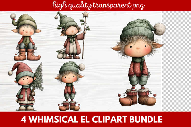 Cute Elf Clipart Image 24