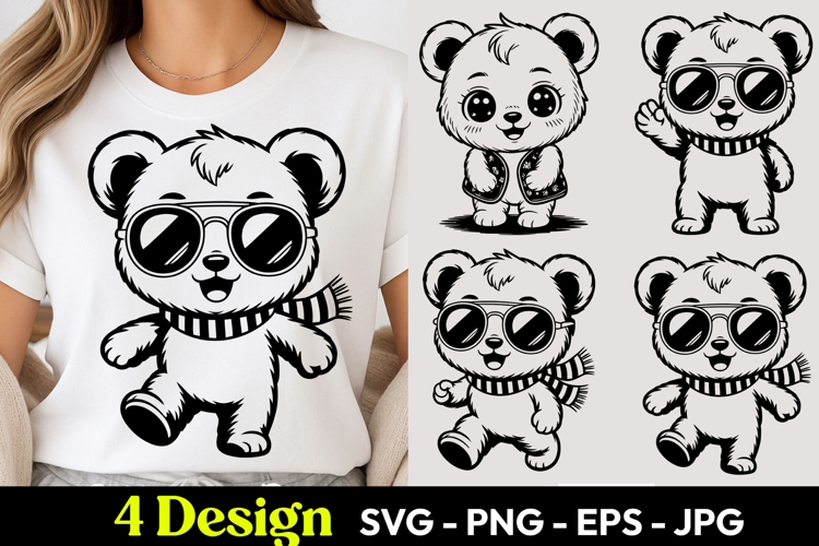 Cute Panda SVGs Image 4