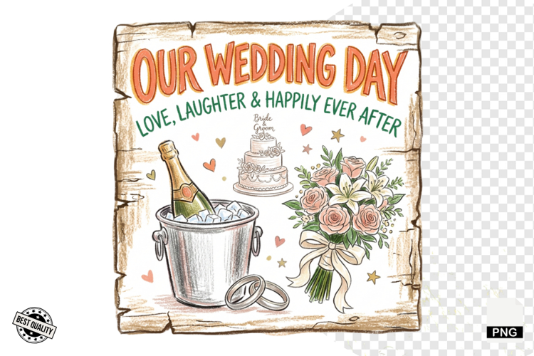 Wedding Day Sign PNG