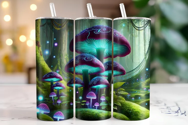 Mushroom Tumbler Wrap | Sublimation | Tumblers