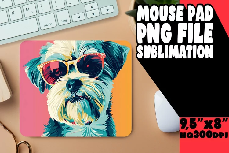 Whimsical Canine Sublimation Print