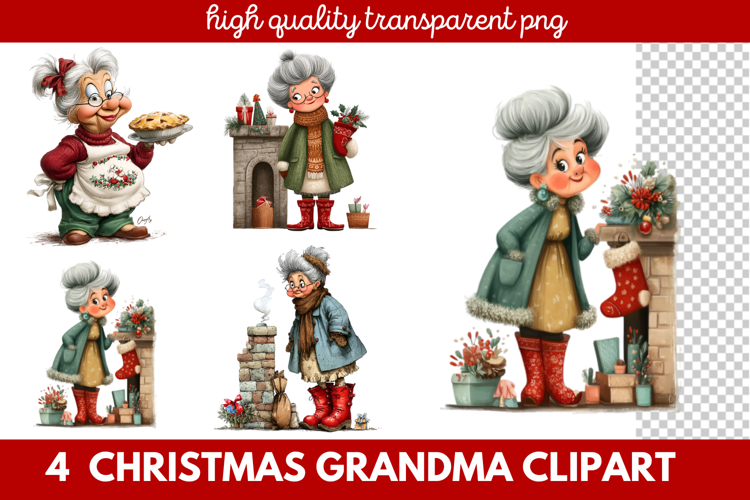 Cute Grandma Clipart Image 8