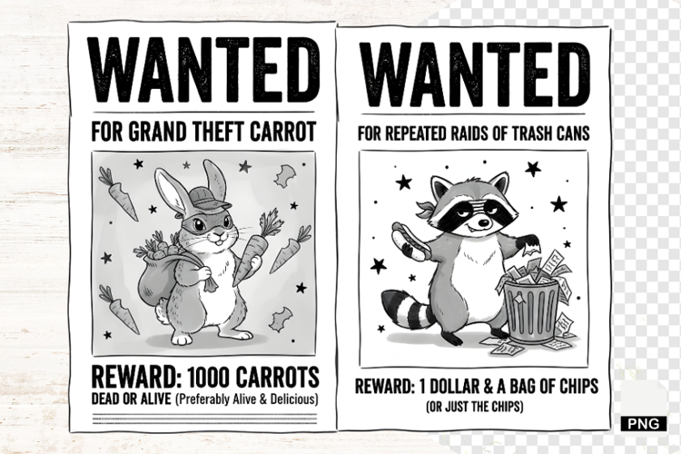 Wanted Animals PNG - Animals Clipart