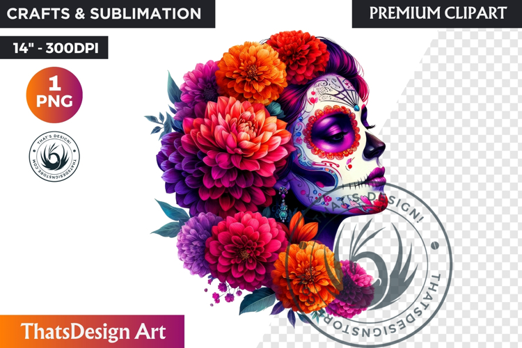 Sugar Skull Clipart Image 20