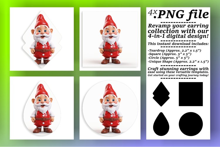 Unique Square Chibi 3D - Festive Sublimation Craft