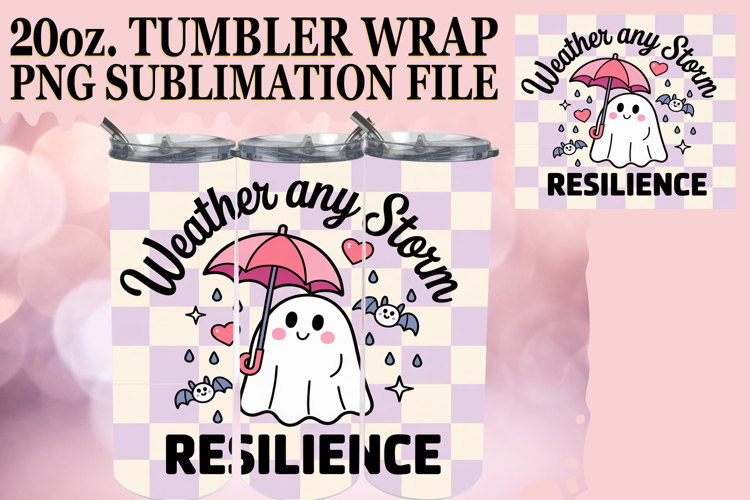 Magical Nights 20oz tumbler wrap, Ghost Cancer