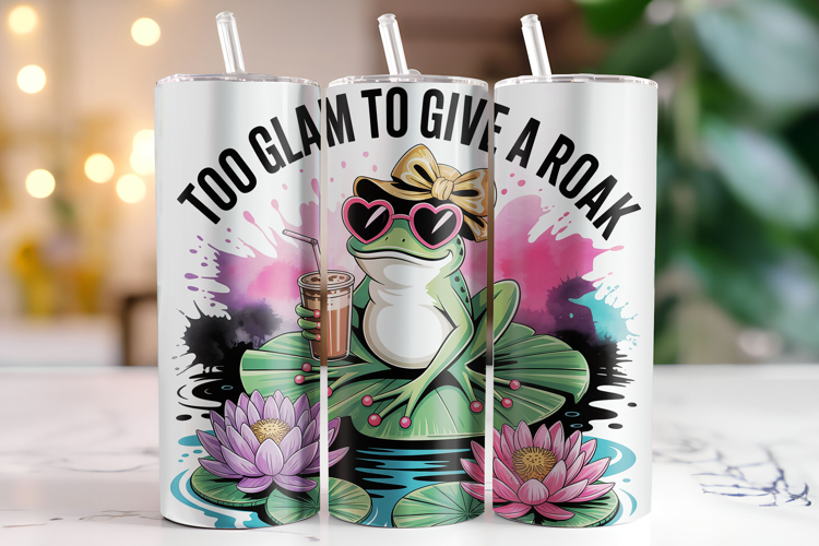 To Glam to give a roak Tumbler Wrap | Sublimation | Tumblers