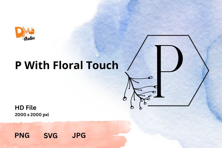 Floral Monogram Letter Svg Image 18