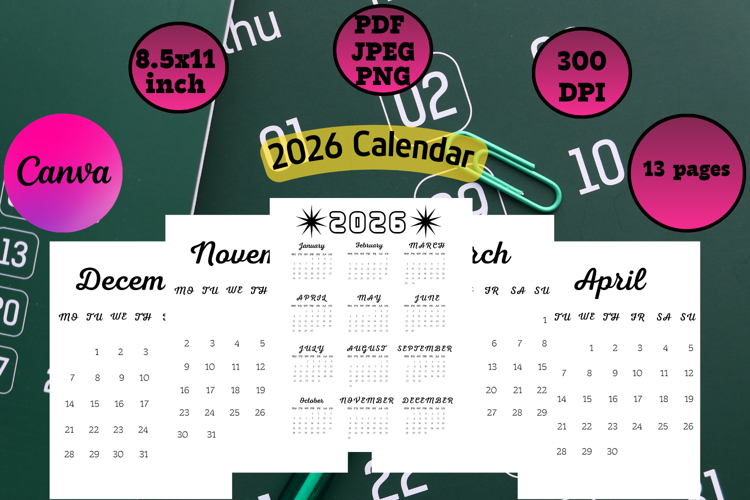 editable 2026 Calendar 2