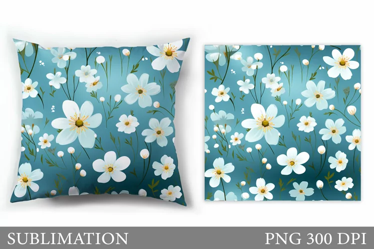 Flowers Sublimation. Flowers Pillow Sublimation