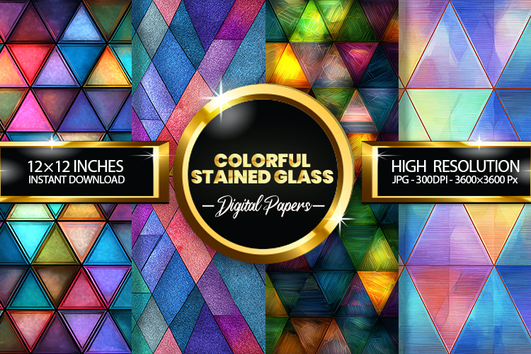 Stained Glass Texture Image 4