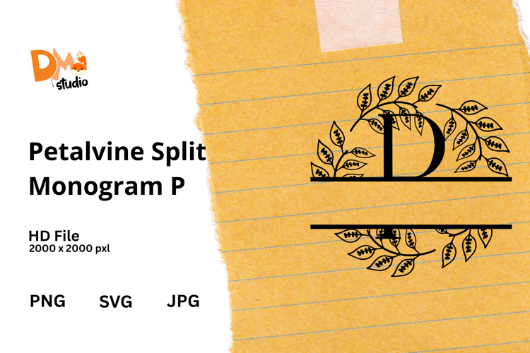 Floral Monogram Letter Svg Image 4